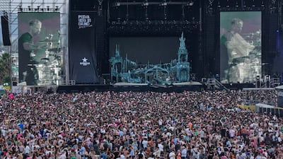 Irish rock punk band Fontaines DC perform on stage at Primavera Sound Festival in Barcelona. EPA