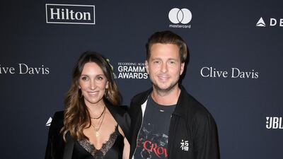 Genevieve and Ryan Tedder attend the Pre-Grammy Gala and Grammy Salute to Industry Icons Honouring Sean 'Diddy' Combs on January 25, 2020 in Beverly Hills, California. AFP