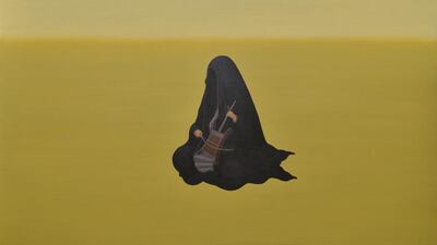 Painting by Venugopalan M. Courtesy of Art Hub Abu Dhabi