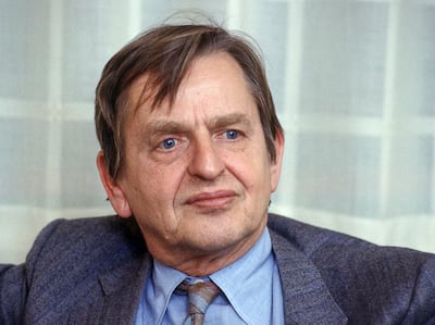 Olof Palme was assassinated in 1986. AFP