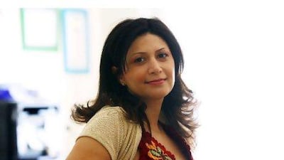 Thiba Sharaf says her mother taught her the value of financial stability, but she believes it is also important to share wealth. Satish Kumar / The National