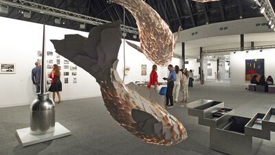 Abu Dhabi’s plans for Saadiyat Island include the Louvre Abu Dhabi, expected to open this year, the Zayed National Museum next year, and the Guggenheim Abu Dhabi in 2017. Above, inside Manarat Al Saadiyat. Mona Al Marzooqi / The National