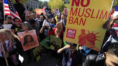 The Supreme Court is allowing the Trump administration to fully enforce a ban on travel to the United States by residents of six mostly Muslim countries. AP / Manuel Balce Ceneta