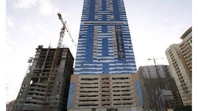 The tower in Al Najda from which a blind Arab boy, aged 3, fell to his death yesterday.