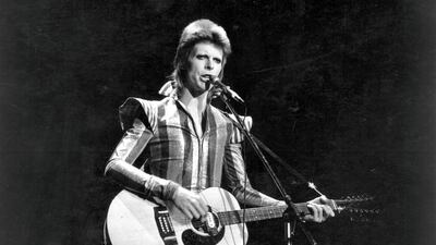David Bowie performs his final concert as Ziggy Stardust at the Hammersmith Odeon, London. The concert later became known as the Retirement Gig. Express / Express / Getty Images