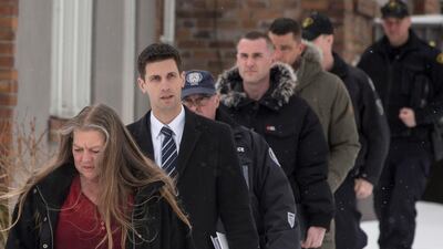 Forensic investigators at a property where alleged serial killer Bruce McArthur worked. Chris Young/The Canadian Press