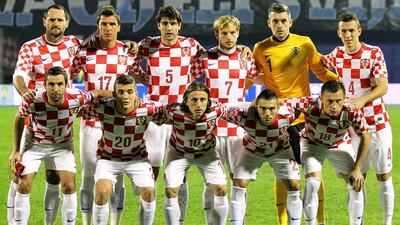 Croatia team photo taken during World Cup qualifying on November 19, 2013. Antonio Bat / EPA