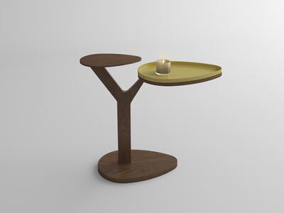 Y-Table with Pebble tray. Courtesy Aya: The Art of Living