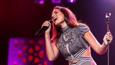 Hiba Tawaji performs at the Mawazine Festival in Rabat, Morocco. Courtesy Hakim Joundy