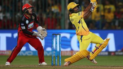 Chennai Super Kings batsman Ambati Rayudu, right, is primed for another India comeback. Aijaz Rahi / AP Photo