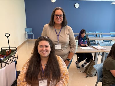 Childcare workers attend a networking and professional development event in Lexington, Kentucky. Photo: Karen Thompson