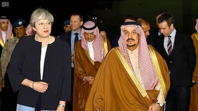 Mrs May is seeking opportunities for greater cooperation with Riyadh from Vision 2030. SPA