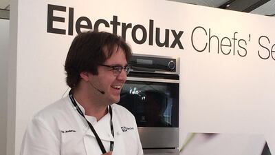 Chef Tim Anderson at Electrolux Chef’s Secrets stage, Taste of Dubai Stacie. Johnson / The National
