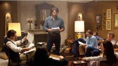 Ben Affleck, centre, plays Tony Mendez the CIA specialist who posed as a filmmaker to extract American diplomats from Tehran during the 1979 hostage crisis. Claire Folger / AP Photo / Warner Bros