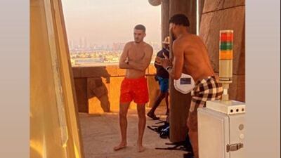 Conor Coady with Tyrone Mings in Dubai. Courtesy Instagram