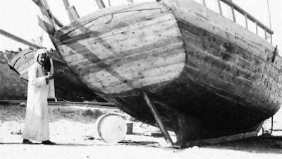 The boatyard near Maktoum bridge in the 1960s. Courtesy Michael Hamilton-Clark