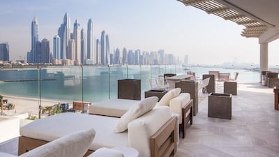 The Viceroy Palm Jumeirah penthouse comes with a view of of Dubai’s south-west skyline. Courtesy Luxhabitat