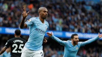 Fernandinho was on the scoresheet in Manchester City's 5-0 win over Burnley at the weekend. Reuters