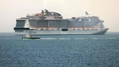 Sheikh Mansoor bin Mohammed, chairman of the Dubai Border Security Council, said the cruise industry played a vital role in cementing the emirate’s status as a global tourism hub. AFP
