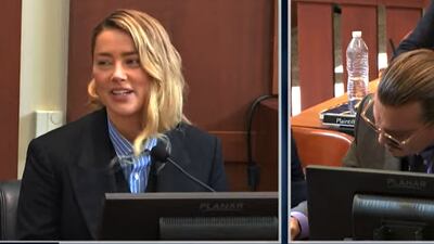 Actor Johnny Depp spent the majority of his ex-wife's testimony doodling.