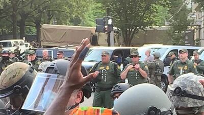 Federal forces were deployed in Washington DC to counter protests over the death of Georg Floyd. Joyce Karam