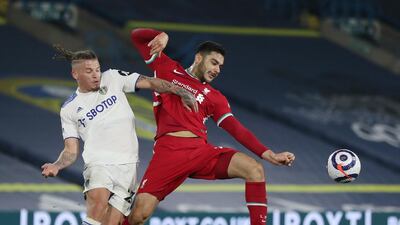 Fabinho - 6. The Brazilian was unusually loose in possession. He was lucky to get away with a poor pass that allowed Leeds their best first-half chance. A bit too keen to break upfield from central defence. AFP