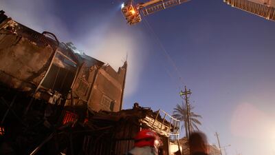 Maj Gen Bohan was injured alongside firefighters who were battling the blaze. AP