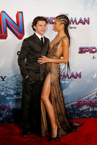 Tom Holland and Zendaya attend the premiere for the 'Spider-Man: No Way Home' in Los Angeles, California on December 13, 2021. Reuters