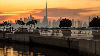 The Dubai skyline. The UAE was also ranked as the world’s top FDI performer last year relative to the size of its economy. AFP