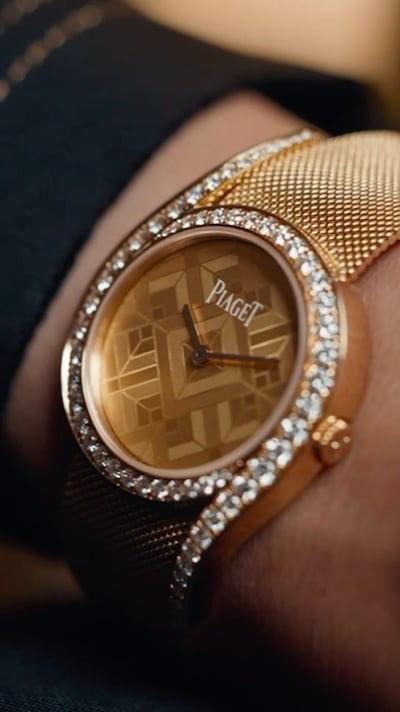 The Limelight Gala watch designed by Emirati jewellery designer Shamsa Alabbar. Photo: Piaget
