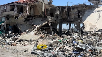 Street facing the Tebnin hospital, on April 23, 2026. The National