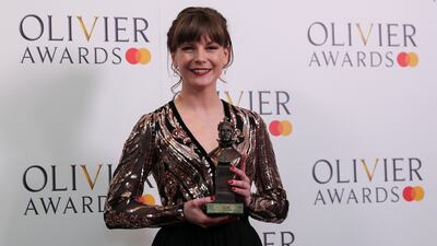 Rebecca Frecknall, winner of the Best Director award for "Cabaret". Reuters