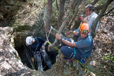 Caving in Ajloun, Jordan. Jamie Lafferty