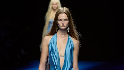 Artful draping by Blumarine