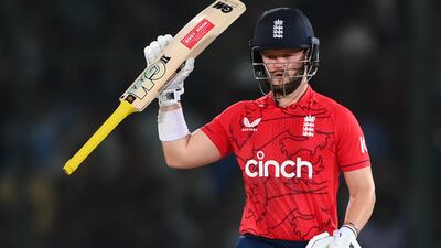 Ben Duckett celebrates reaching his half century. Getty