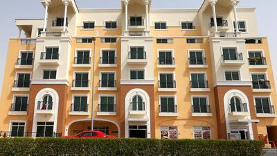 Jumeirah Village apartments: Q3 down 2%. Studio - Dh45-55,000. 1BR - Dh60-80,000. 2BR - Dh90-120,000. 3BR - Dh115-150,000. Q3 2013-Q3 2014 up 28 per cent. Pawan Singh / The National