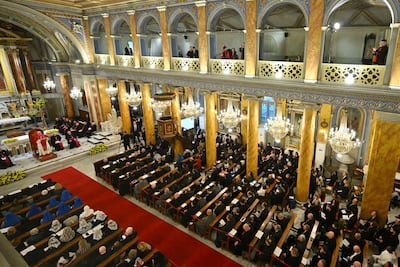 Worshippers had travelled from across Turkey and from overseas to see the Pope speak in Istanbul. AFP