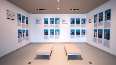 Nasab's exhibition space where the Hipster/Muslim Project is on show. Courtesy: Nasab Dubai