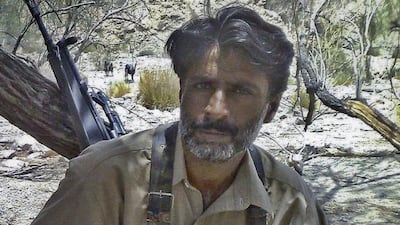 An undated photograph shows Allah Nazar Baluch, the leader of the Balochistan Liberation Front, at an undisclosed location in Pakistan's Balochistan province. Reuters