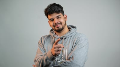 Amer Mohammed is a Syrian content creator who presents the 'Bel Fusha' show, which translates from Arabic to 'in standard Arabic'. Photo: Nas News Arabia