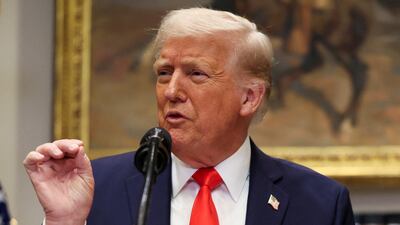 US President Donald Trump at the White House in Washington. Reuters