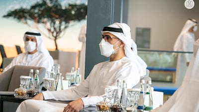 During the visit of 42 Abu Dhabi’s purpose-built campus in Mina Zayed, Sheikh Khaled witnessed the school’s collaborative, peer-to-peer learning methods.