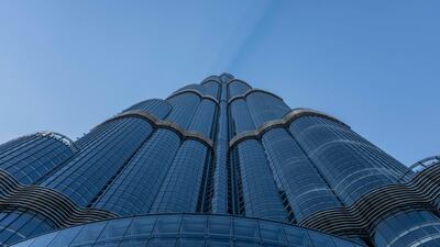 Blue skies over downtown Dubai. Antonie Robertson / The National