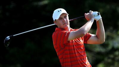 Jordan Spieth plays his shot from the 18th tee during the third round of the Hyundai Tournament of Champions at the Plantation Course at Kapalua Golf Club on January 9, 2016 in Lahaina, Hawaii. Sam Greenwood/Getty Images/AFP