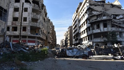 Homs, Syria, where the T4 air base is located. Gareth Browne / The National