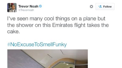 screenshot of Trevor Noah's twitter account