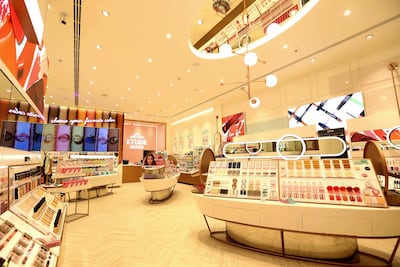 Etude House in Dubai Mall stocks skincare products and a range of make-up with playful packaging. Courtesy Etude House