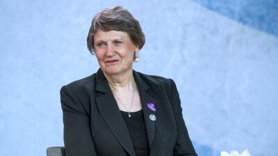 Helen Clark, former prime minister of New Zealand. Victor Besa / The National