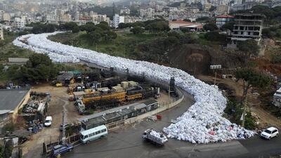 Packed garbage bags in Jdeideh, Beirut, Lebanon. Hasan Shaaban / Reuters