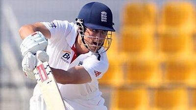 England's Alastair Cook. Satish Kumar / The National